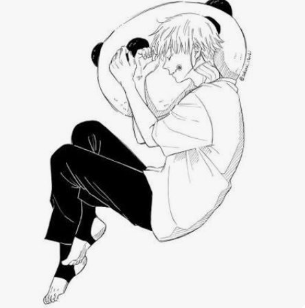 Curled up resting